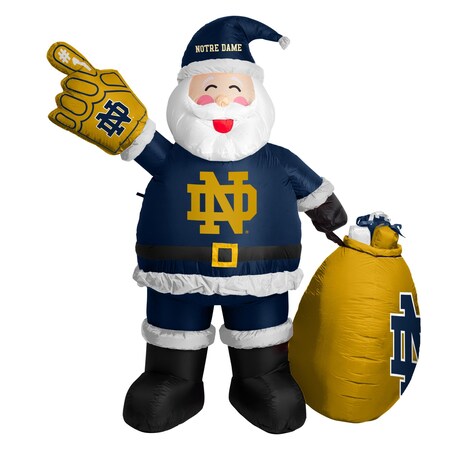 Logo Brands Notre Dame Santa Claus Yard Inflatable 190-100-SC